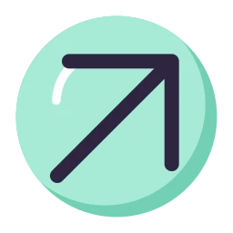 Arrow up right icon, Lineal style
