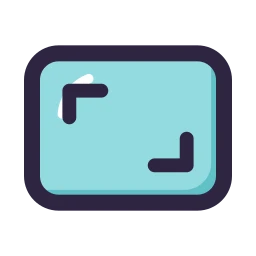 Aspect ratio icon, Lineal style