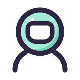 Astronaut icon, Lineal style