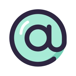 At sign icon, Lineal style