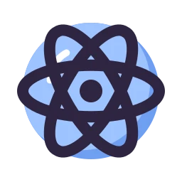 Atom icon, Lineal style