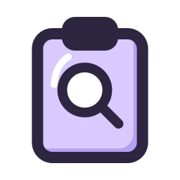 Audit icon, Lineal style