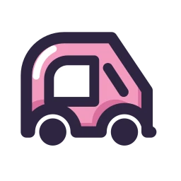 Auto rickshaw icon, Lineal style