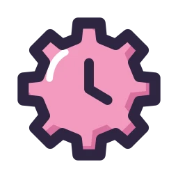 Automation schedule icon, Lineal style