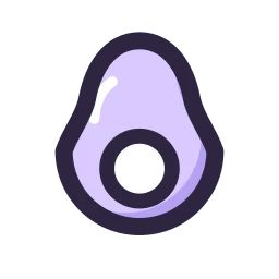 Avocado icon, Lineal style