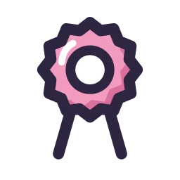 Award ribbon icon, Lineal style