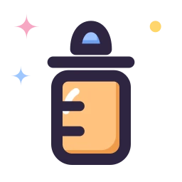 Baby bottle icon, Lineal style