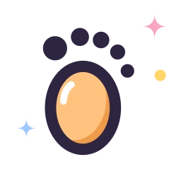 Baby footprint icon, Lineal style