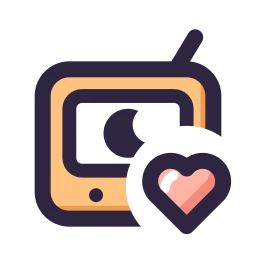 Baby monitor heart icon, Lineal style