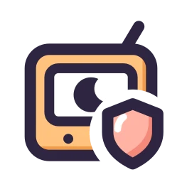 Baby monitor shield icon, Lineal style