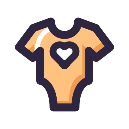 Baby onesie icon, Lineal style