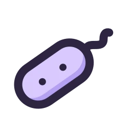 Bacteria icon, Lineal style