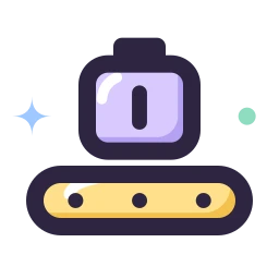 Baggage claim icon, Lineal style