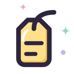 Baggage tag icon, Lineal style