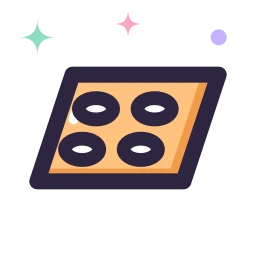 Baking tray icon, Lineal style