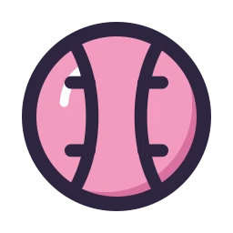Ball baseball icon, Lineal style