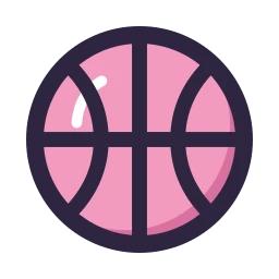 Ball basketball icon, Lineal style
