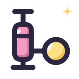 Ball pump icon, Lineal style