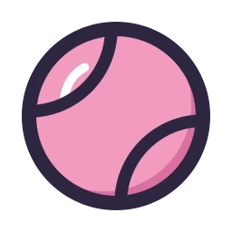 Ball tennis icon, Lineal style