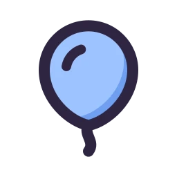 Balloon icon, Lineal style