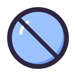 Ban icon, Lineal style