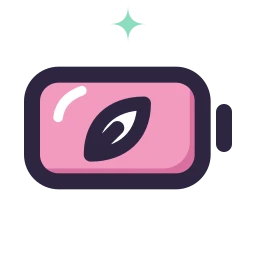 Battery eco icon, Lineal style