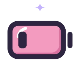 Battery low icon, Lineal style