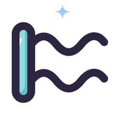 Battle rope icon, Lineal style