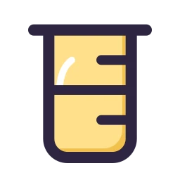 Beaker icon, Lineal style