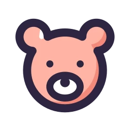Bear icon, Lineal style