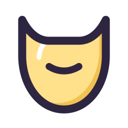 Beard icon, Lineal style