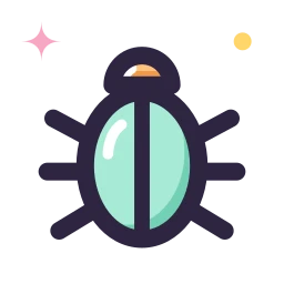 Beetle icon, Lineal style