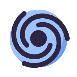 Black hole icon, Lineal style