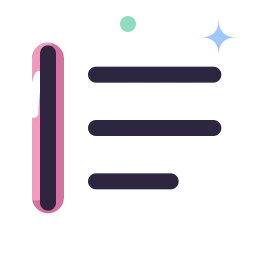 Blockquote icon, Lineal style