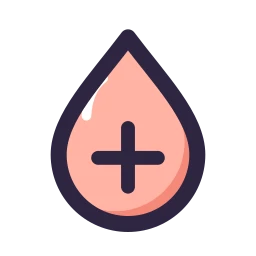 Blood drop icon, Lineal style
