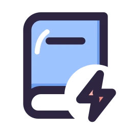 Book bolt icon, Lineal style