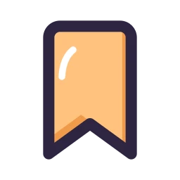 Bookmark icon, Lineal style