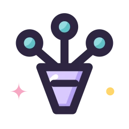 Bouquet icon, Lineal style