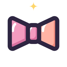 Bow tie icon, Lineal style