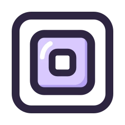 Box model icon, Lineal style