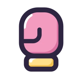 Boxing glove icon, Lineal style