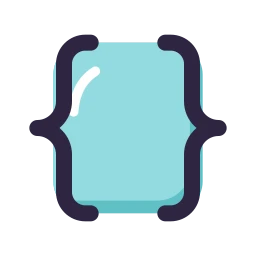 Braces icon, Lineal style