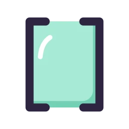 Brackets square icon, Lineal style