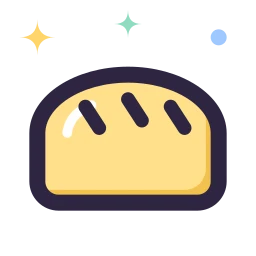 Bread icon, Lineal style