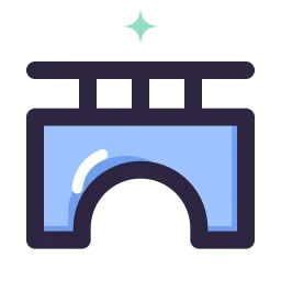 Bridge icon, Lineal style