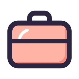 Briefcase icon, Lineal style