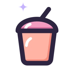 Bubble tea icon, Lineal style