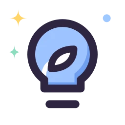 Bulb eco icon, Lineal style