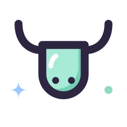 Bull market icon, Lineal style