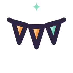 Bunting icon, Lineal style